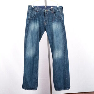 Super Rifle Button-Fly Jeans Men's 38 x 34 Made in Morocco 100% Cotton 'Grain'